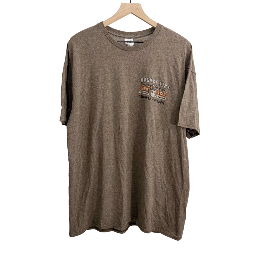 Delta Pro Weight Paradise Brewing T-Shirt Brown XL Humor Novelty Casual Souvenir
